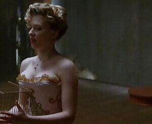 Scarlett Johansson in a Corset Dress