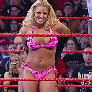 Trish Stratus always had an excuse to show off her body for her horny fans