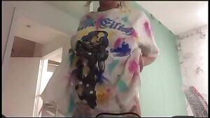 Tana Mongeau shaking ass in thong