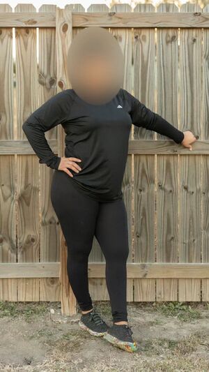 Visible Panty Lines Ass Latina Leggings