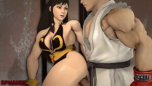 Chun-Li x Ryu
