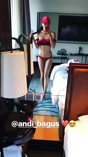 In red