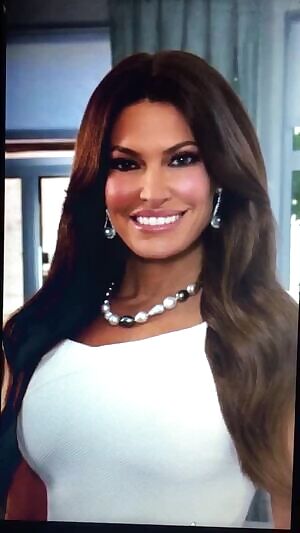 Kimberly Guilfoyle takes a BIG CUM SHOWER to her hot face and sexy lips!!!