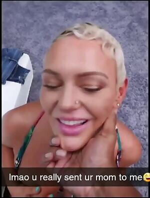 You were wondering why your mom took so long when she visited your bully to have a talk with him - until that night when your bully sent you videos of him tearing her thick mommy ass up on Snapchat