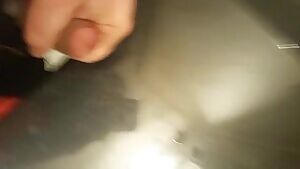 Blowing a load at work last night.