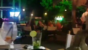 Crazy girl masturbate and pee on public street-Public exhibitionist