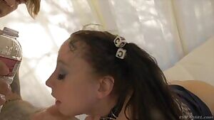 Collared slut deserves a drink