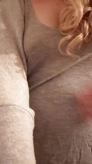 Pulling it down before taking it off. Do you like teases?