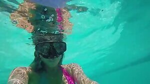 Tiff Swimming Underwater 2