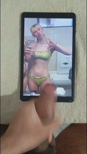 Covered in Cum Blonde Cumshot Gooning