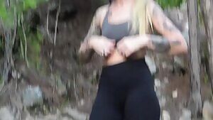 Blow job and sex outside! Almost got caught! OC