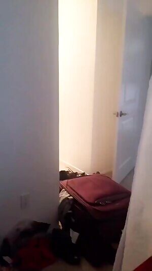 Caught friend getting ready