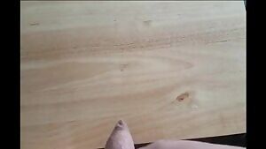 : Micro boner unloads.. A portly, fat, chubby young bear lad cums, spurts a phat load through his tapered, long tight foreskin snout onto a table after wanking his small, short, fat and stubby, uncut & sub 3 inches phimosis chode dick, moaning as he goes🍆💦