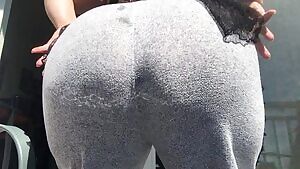 u\djwdjw54 dared me to show off my butt plug on my porch. I wanted to wait for daylight and I definitely got caught! Whoops