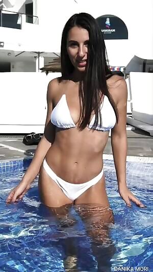 Danika Mori Dancing in the pool!