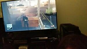 He's having a little trouble playing his game