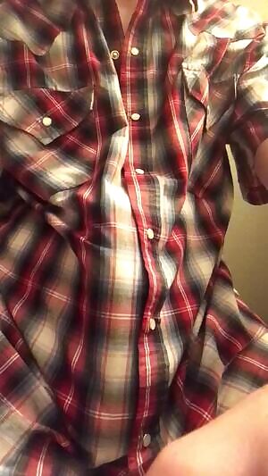 Busting out of my button up shirt