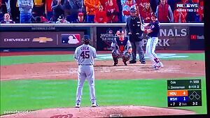 Flashing at the World Series - Behind Home Plate at WS