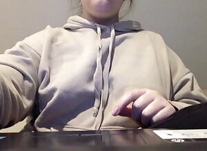 Got bored with doing some homework so I decided to play with my tits