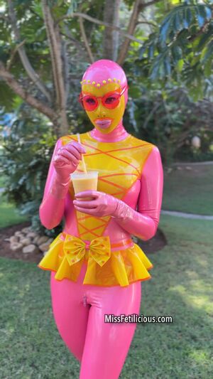 Shiny Catsuit Doll Dominican Fetish