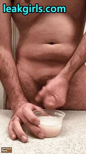 cumming into a cup