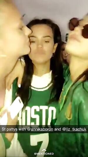 St. patty’s day with annika boron, liz tkachuk and sophi knight seems fun...