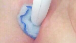 Fucking myself with a toilet wand