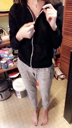 My wife showing off in the kitchen while roommates are home. What would you do if you walked in on this?