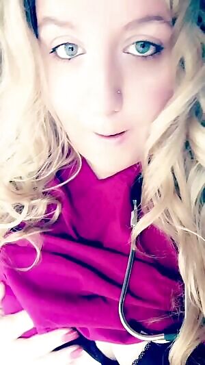 Drop rom the scrub top! :)