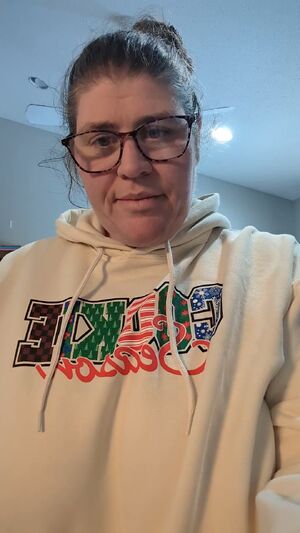 Bought a new hoodie. (F)