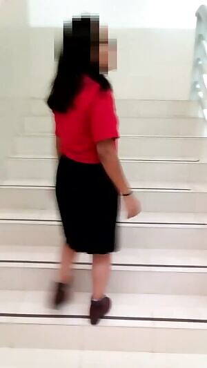 GF is wondering if you would fuck her right there in the stairs