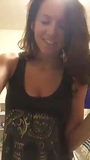 Fun in her dorm
