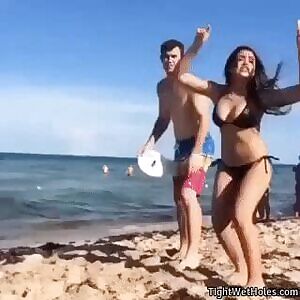 Beach shenanigans.