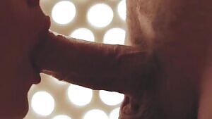 mari sax with a pulsating dick cumming in her mouth