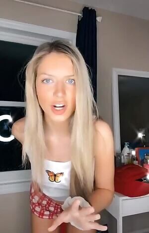 Giving herself a spanking