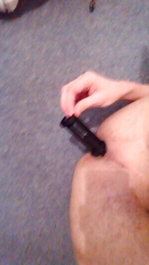 Training my ass with a lint roller handle