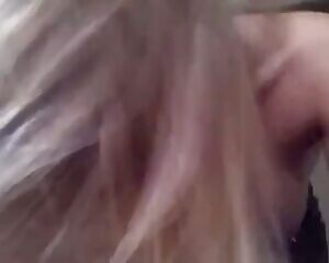 Blonde gets nervous when he records her