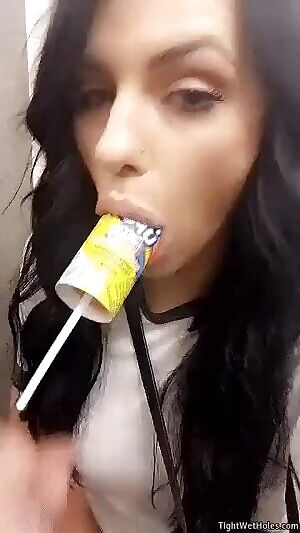 in a Public Bathroom