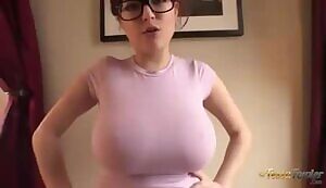 Tessa fowler bouncing and jiggling her titties