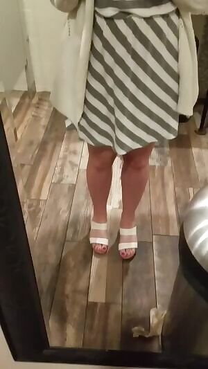 Some fun in the bar restroom, someone walked in right after!