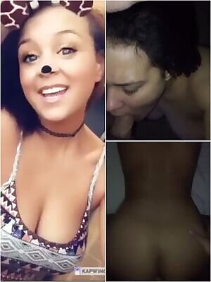 Collage of This Sexy Mixed Slut Taking Dick in Throat & Fucked Doggystyle