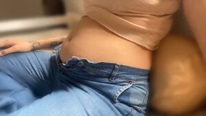 Homewrecking Belly Button Goddess Latina Pregnant