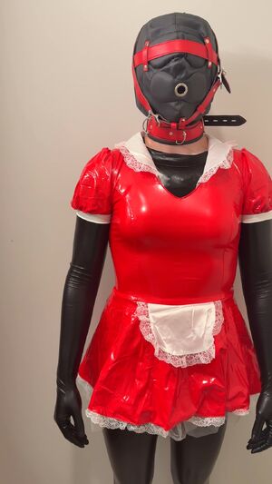 Masked Bondage Chastity Hood Latex
