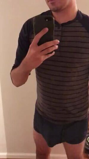 Gif Smirking and popping out of my boxers