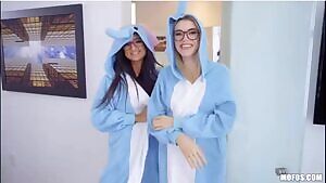 ShareMyBF - Anny Aurora, Eliza Ibarra - Onesie Twosie Threesome