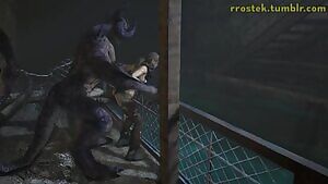 Lara Croft fucked from behind