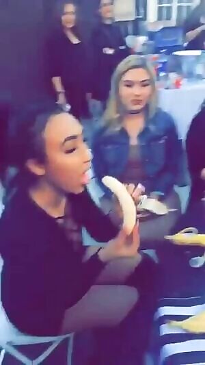Getting her potassium 🍌
