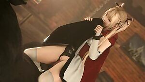 Marie Rose as Little Red “Riding” Hood,