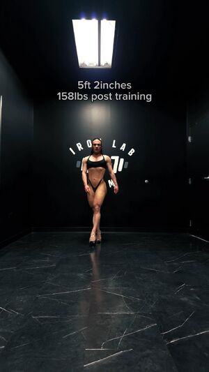 Thongs Ass Bodybuilder Fit High Heels