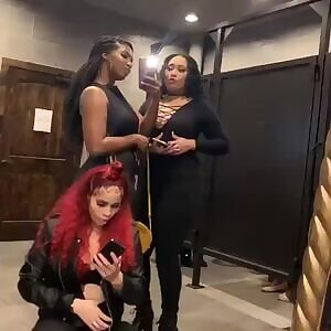 What was she doing in there?!